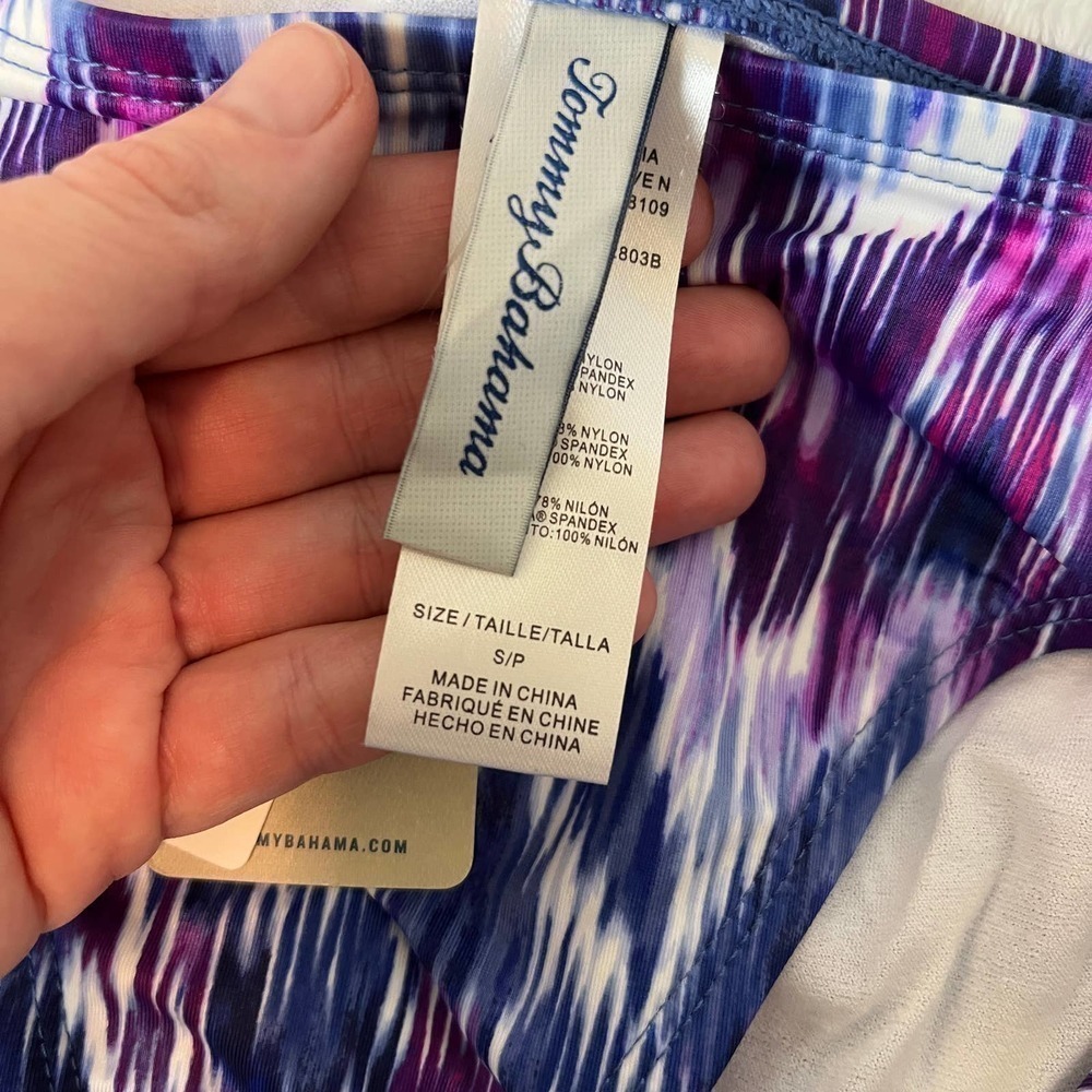 Tommy Bahama Mirage Ikat Print Bikini Bottoms - Picture 5 of 5